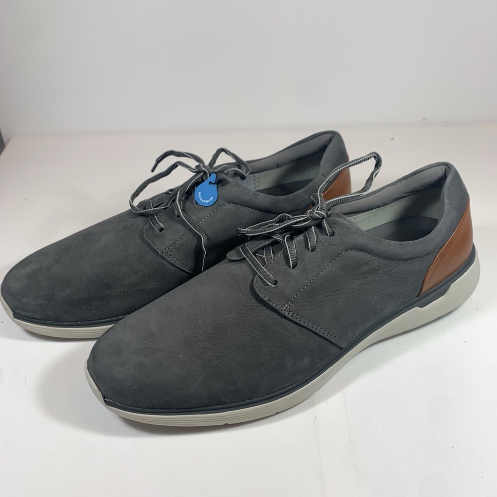 Johnston & Murphy XC4 Prentiss Nubuck Shoes Mens 13XW Gray Waterproof 20-7579